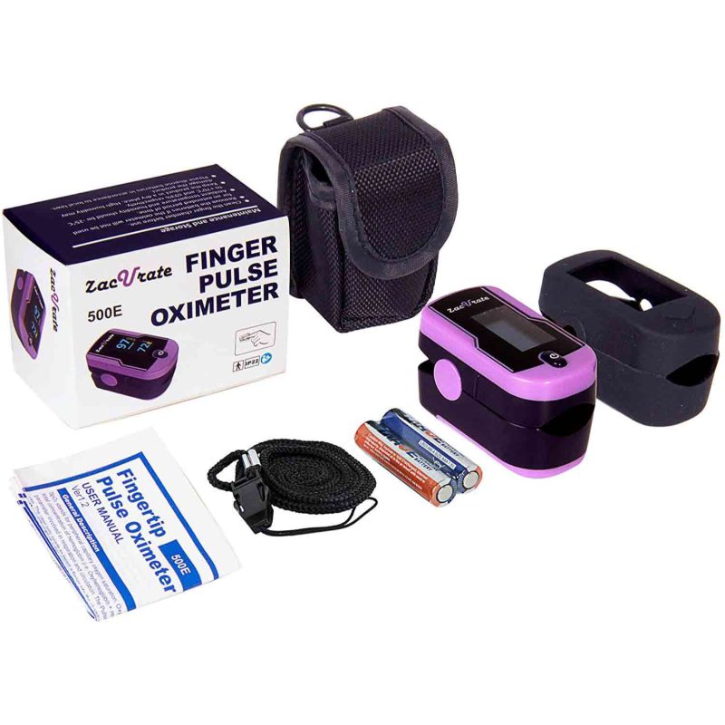 Zacurate DELUXE CMS 500D pulsoksimetras purpurinis - Image 4