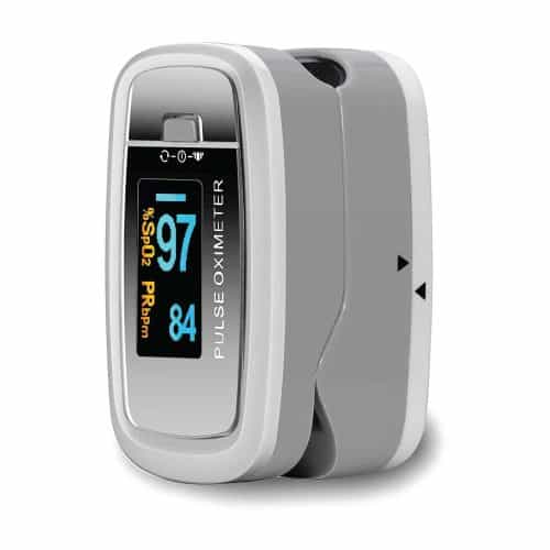 CONTEC CMS50D1 pulsoksimetras pilkas