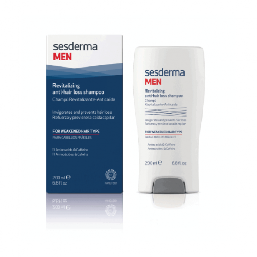 SESDERMA MEN gaivinamasis šampūnas nuo plaukų slinkimo 200 ml