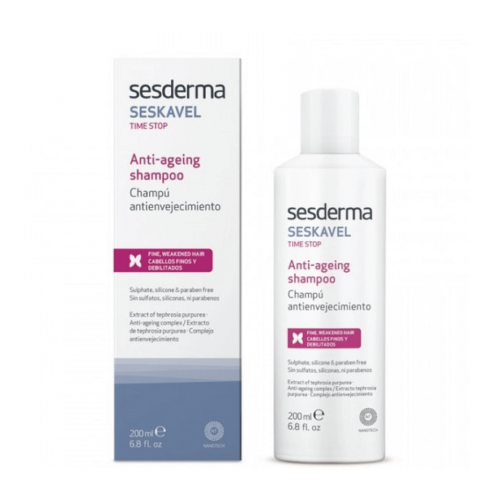 SESDERMA SESKAVEL TIME STOP senėjimo požymius mažinantis šampūnas 200 ml