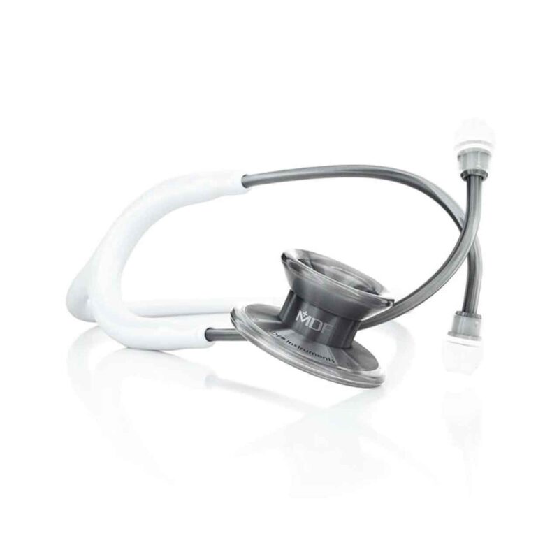 MDF MD ONE® EPOCH® Titanium stetoskopas - white / metalika