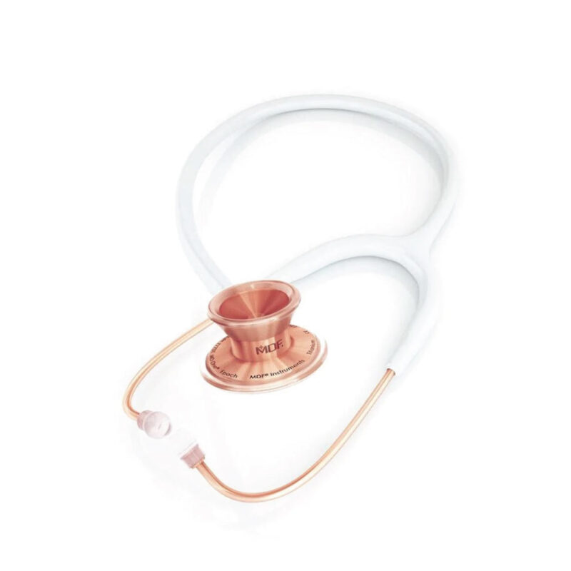 MDF MD ONE® EPOCH® Titanium stetoskopas - white / rose gold - Image 2