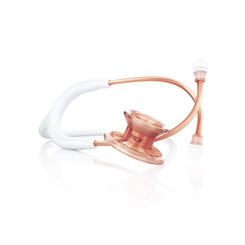 MDF MD ONE® EPOCH® Titanium stetoskopas - white / rose gold